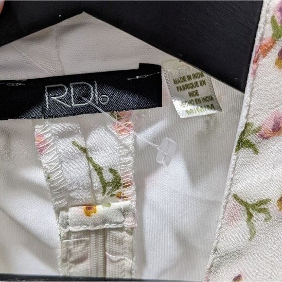 Rdi | Floral Print Waist Cutout Midi Dress - Picture 6 of 14